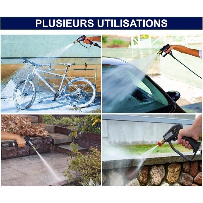 Pistolet De Lavage Haute Pression Avec 6 Buses 1/4