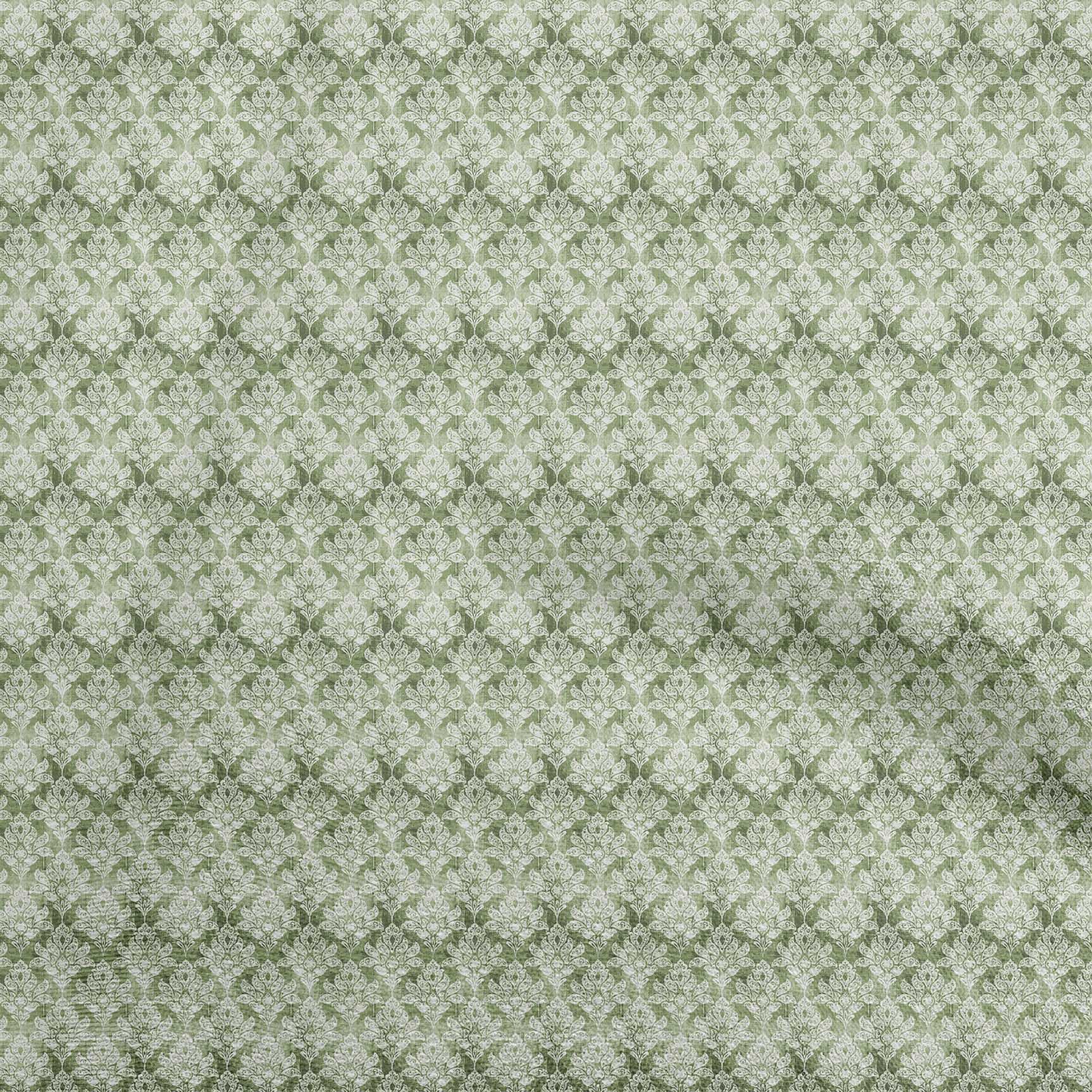 

OneOone Cotton Flex Brown Fabric Damask With Texture Craft Projects Decor Fabric Printed By The Yard 40 дюймів 42 Inch Wide - Viscose Chiffon світло-зелений колір