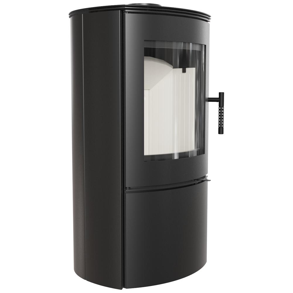Wood Burning Steel Stove KRATKI FALCON Ø 150 10 kW Self Closing Door
