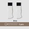 Unisex Autumn Split-Toe Over-the-Knee Socks: Solid Color, Non-Slip, Odor-Resistant, Antibacterial, Breathable, Versatile Casual Wear