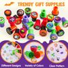 JOYIN 100pcs Halloween Stampers for Kids 25 Designs Assorted Plastic Stamps for Halloween Party Goodie Bag Teacher Student Classroom Game Prizes