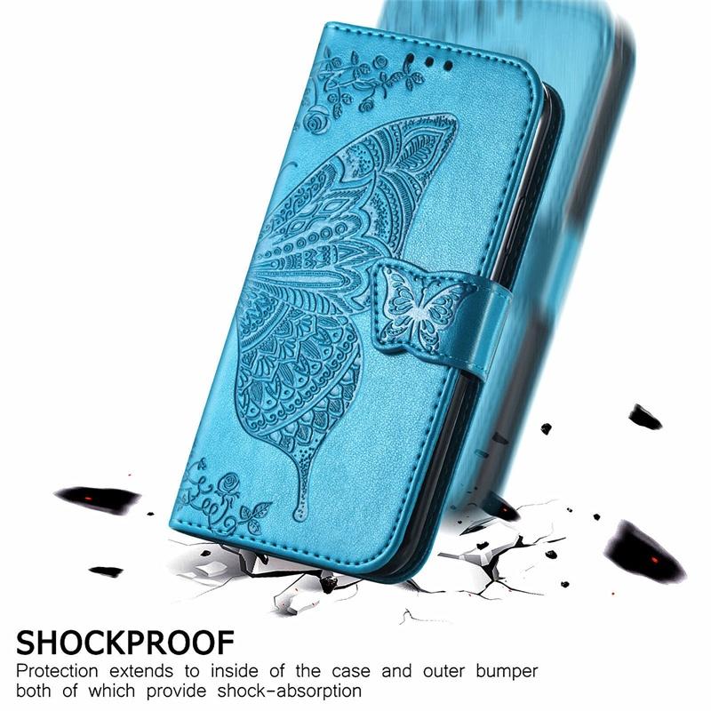 For Motorola Moto G06 G13 G14 G23 G32 G53J G53Y G56 G62 G72 G73 G86 Power Case Flip Leather Wallet Cover Card Holder Cute Butterfly