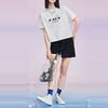 Li Ning X Disney Collaboration Sports Lifestyle Series Mickey Print Crew Neck Pullover Short Sleeve T-Shirt Women Tops White AHSS876-1