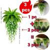 UV Resistant Artificial Persian Fern Leafs Realistic Mixed Lush Leaves Fake Fern Hanging Plants Real Touch Plastic