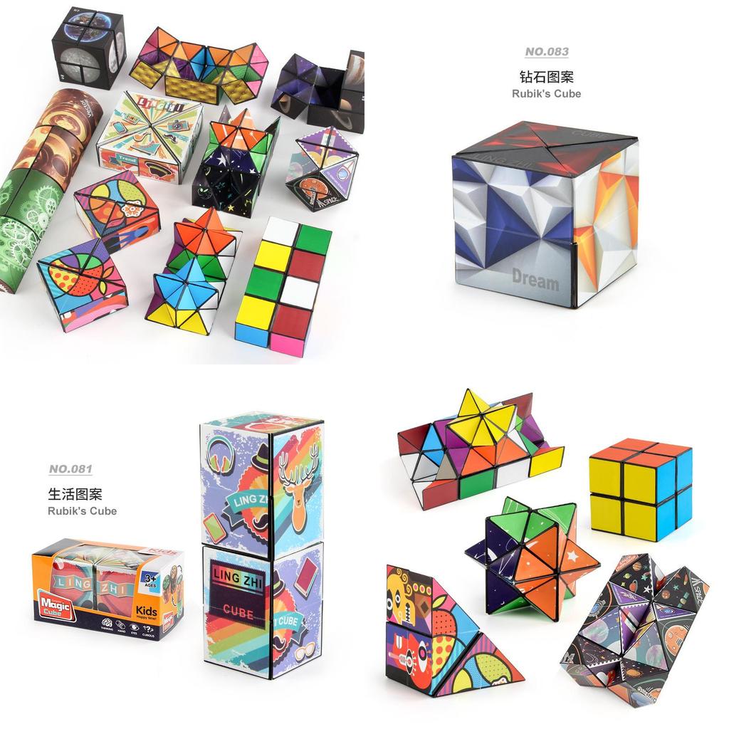 Veelzijdige Magnetische Kubus 3D Puzzel Premium ABS Materiaal Stressverlichtend Speelgoed Ontwerp