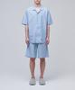 [Musinsa Standard] Cotton Tencel Half Pajama Set [Sky Blue Stripe] [Shipped from Korea] 100% Authentic