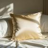 100% Satin Silk-Like Pillowcase Cover 40x40cm 45x45 50x50 60x60cm Solid Smooth Cushion for Sofa Bed Chair Home Decor Pillow Case