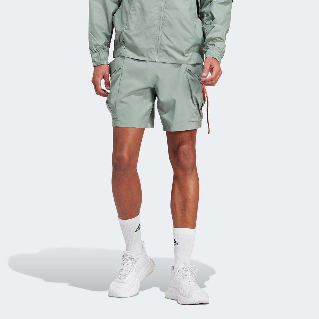 Adidas City Escape Cargo Shorts Men Bottoms Silver Green IC6724
