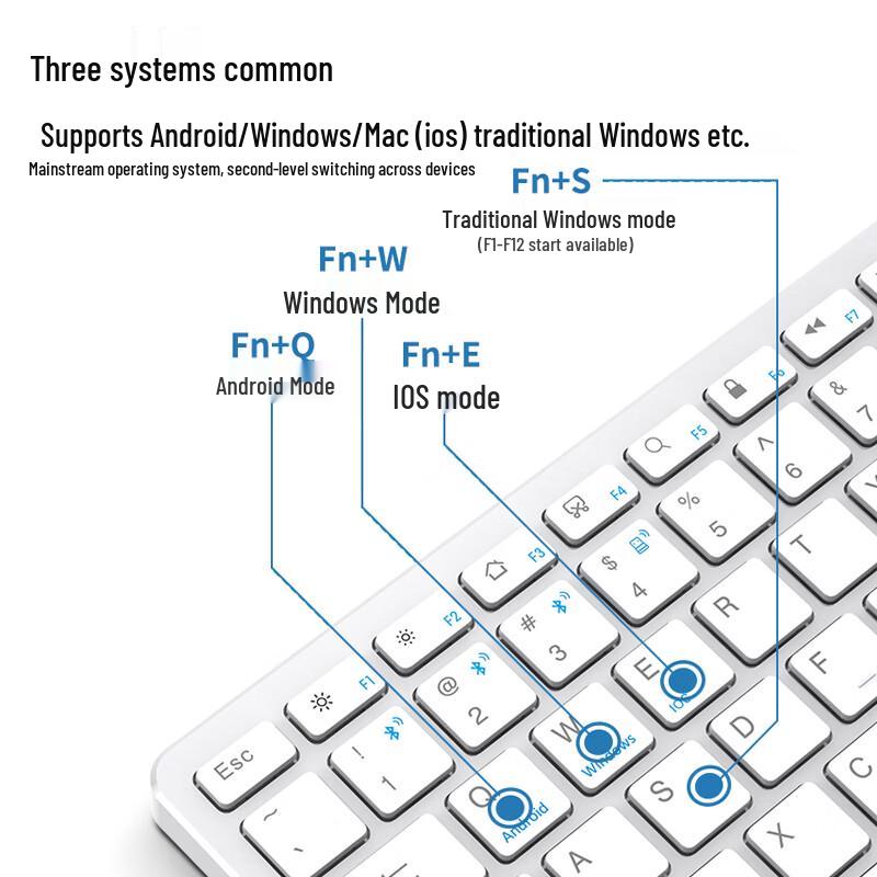 Stiger Rechargeable Wireless Bluetooth Keyboard and Mouse Combo
