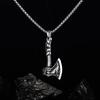Men'S Viking Wolf Crow Axe Pendant Rune Necklace Glamour Men'S Nordic Jewelry