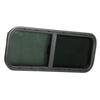 900x300mm Round Angle Sliding RV Window Black Tempered Glass Shade Window for Camper Trailer