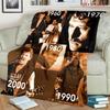 Johnny Hallyday: Life Death blanket blanket Soft and comfortable bedroom Nap Blanket Digital printing