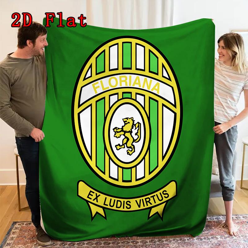 Floriana 2D Flat Pattern Flannel Blanket, High quality All Seasons, Home Decor, Warmth and Comfort, Perfect for Christmas Gifts.