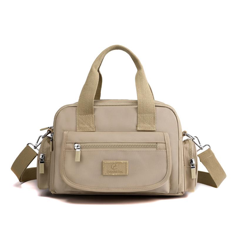 New Women's Fashion Trend Shoulder Bag Large Capacity Anti-splash Nylon Backpack Multi-layer Commuter Messenger Bag