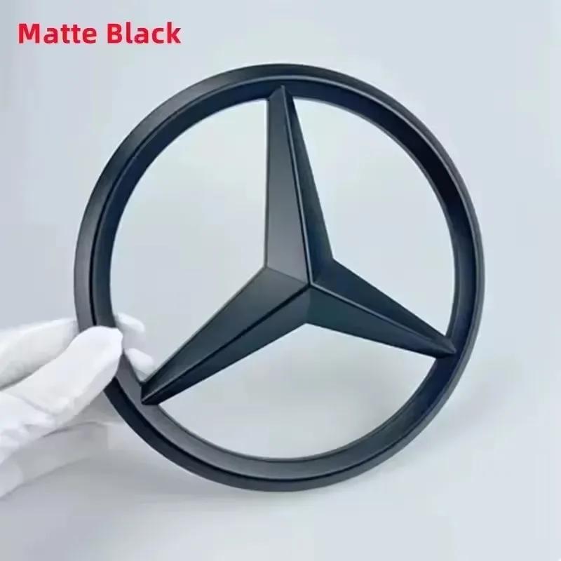C200 E300 2026 Hot 18.8cm ABS Car Front Grille Badge Decal Cover Emblem for Mercedes Benz W204 W205 W210 W211 W212 W213 C E Clas