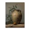 Vintage Minimalist Wall Art Italy Olive Tree In Vase Canvas Painting Poster Prints Still Life Botanical Antique Home Room Decor