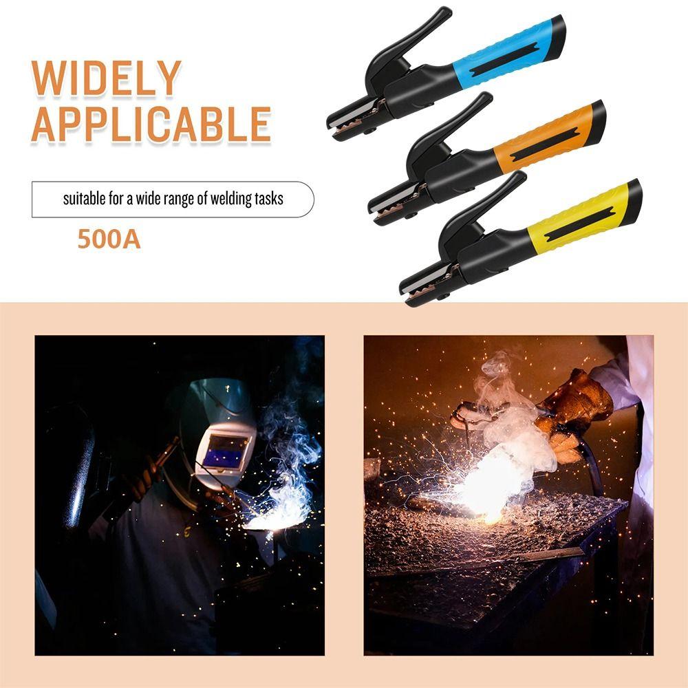 500 A Copper Welding Electrode Holder Thickened Industrial Welding Tongs Stable Current