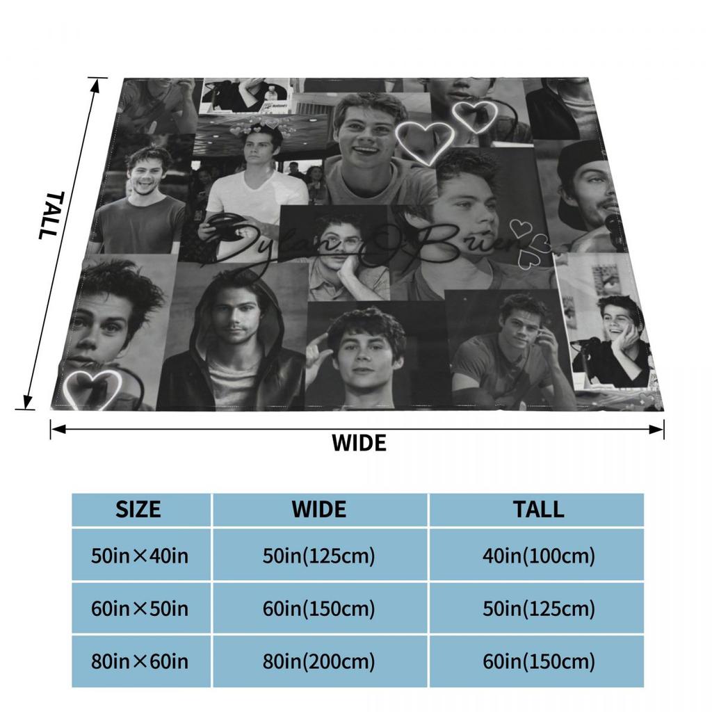 Dylan O'Brien Stiles Blanket Actor Flannel Throw Blanket Bedding Couch Decoration Lightweight Bedspread
