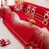 Sofa Cover Chinese Style Red Festive Wedding Decoration Chenille Sofa Towel Furniture Dust Cover Home Textile