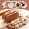 Portable Ceramic Kung Fu Tea Set 1 Teapot 4 Cups for Creative Office & Travel Design Outdoor Camping Elegant Business Gift Set
