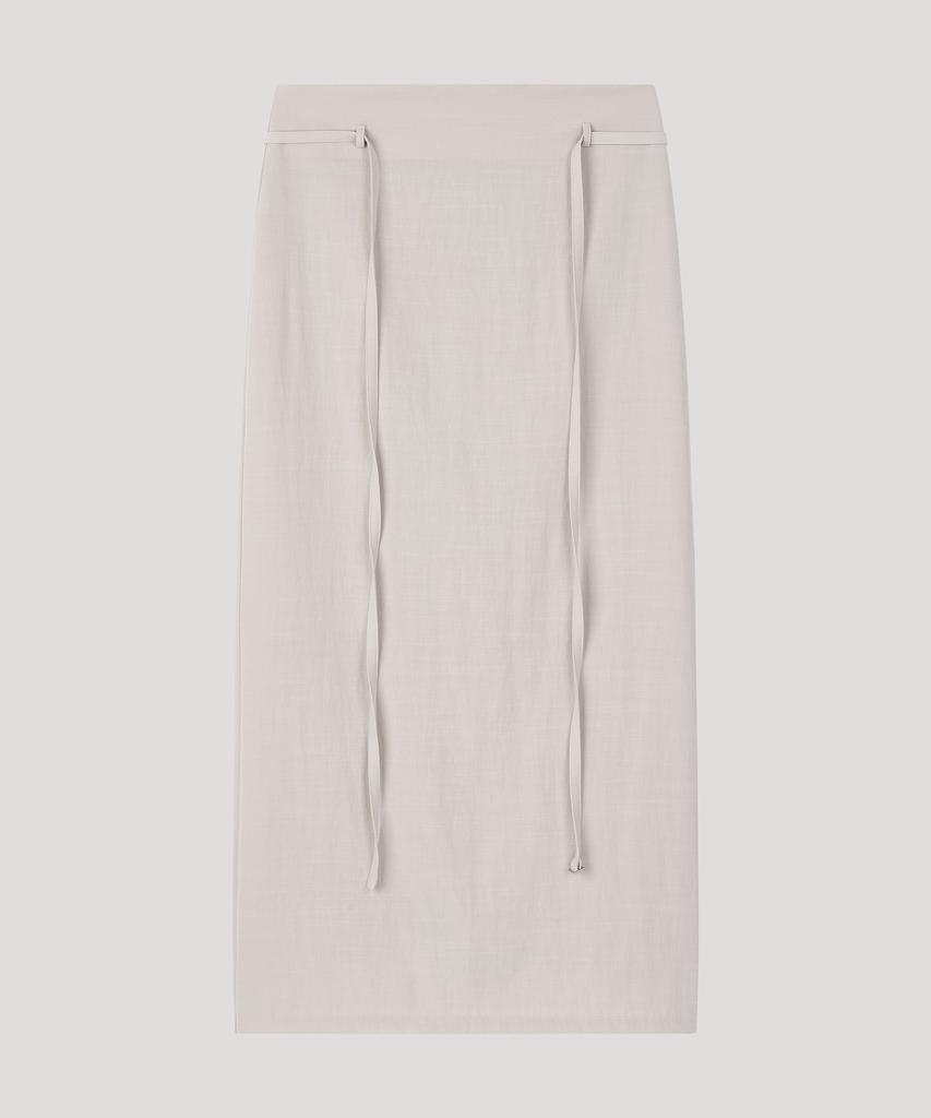 Deolil Belt Long Skirt_Beige