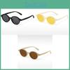 P1345 Fashionable Oval Frame Sunglasses Wholesale Vintage Red Book Retro Street Snap Eyewear