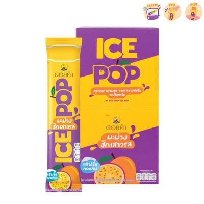 Doi Kham Ice Pop Mamuang Hug Saowarot, Mango og pasjonsfruktdrikk, 85 g. x 6 poser (1 boks)