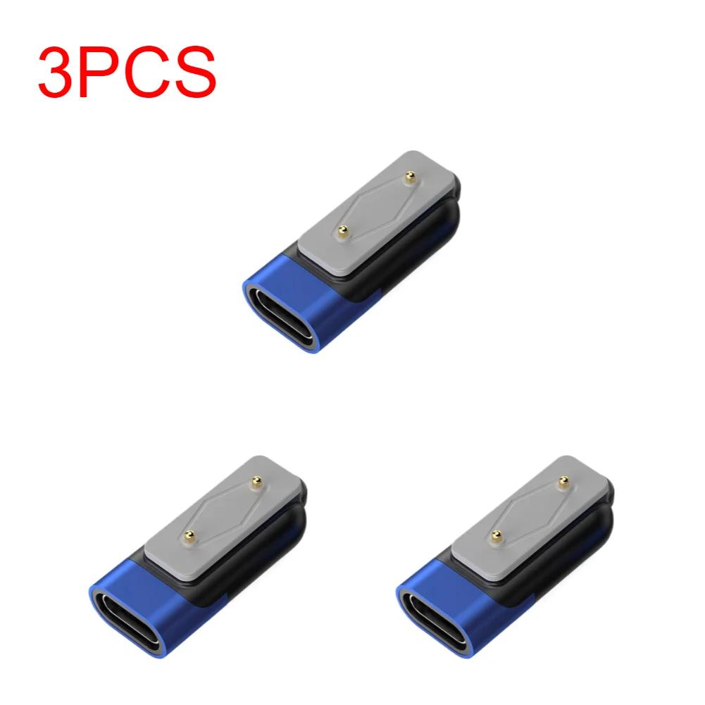 För Samsung Galaxy Fit 3 Smartklocka Laddare Adapter Anslutning USB C 90° Magnetisk Laddningsadapter för Huawei Watch Fit 3 2
