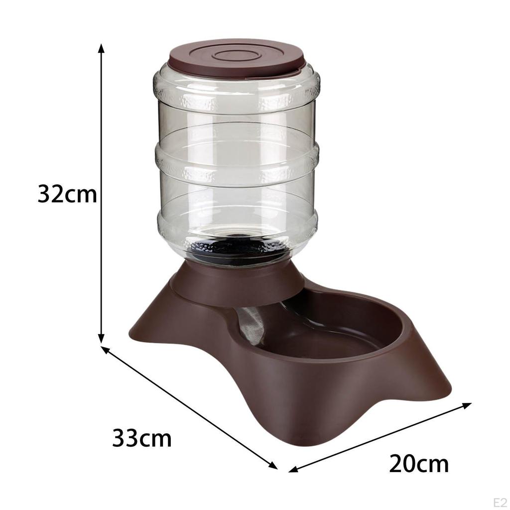 1 Gallon Automatic Pet Feeder , Waterer Water Food Dispenser, Bowl Animals Fountain for Kitty Small