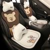 Cute Line Dog Breathable Summer Universal Car Seat Cover Cartoon Puppy Four Seasons Universal Seat Cushion