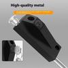 Aluminum Alloy Framed Door Lock Thickened Vertical Barrel Bolt Latches Antitheft Glass Door Lock for Home Commercial