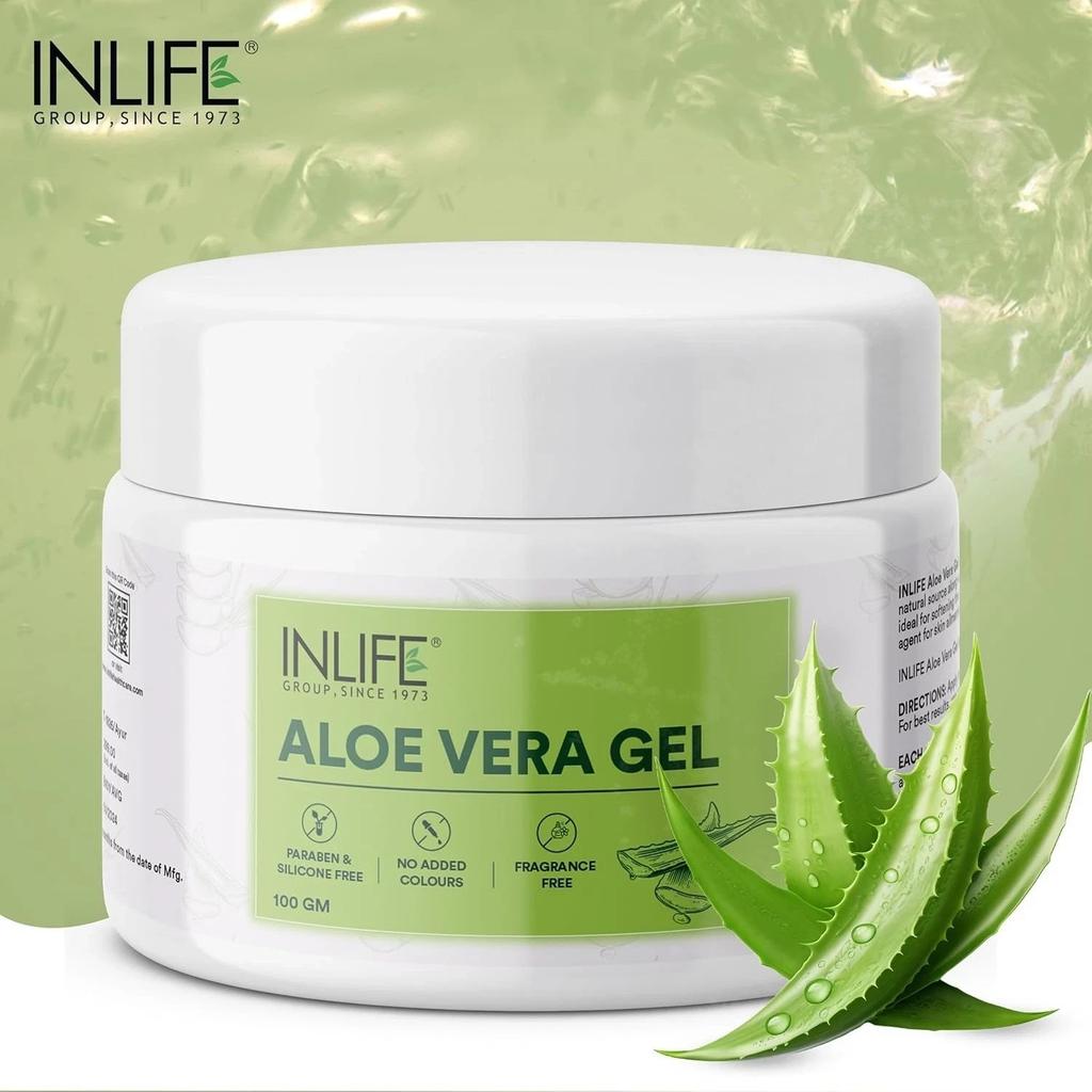 INLIFE Aloe Vera Gel for Face & Hair - 100g
