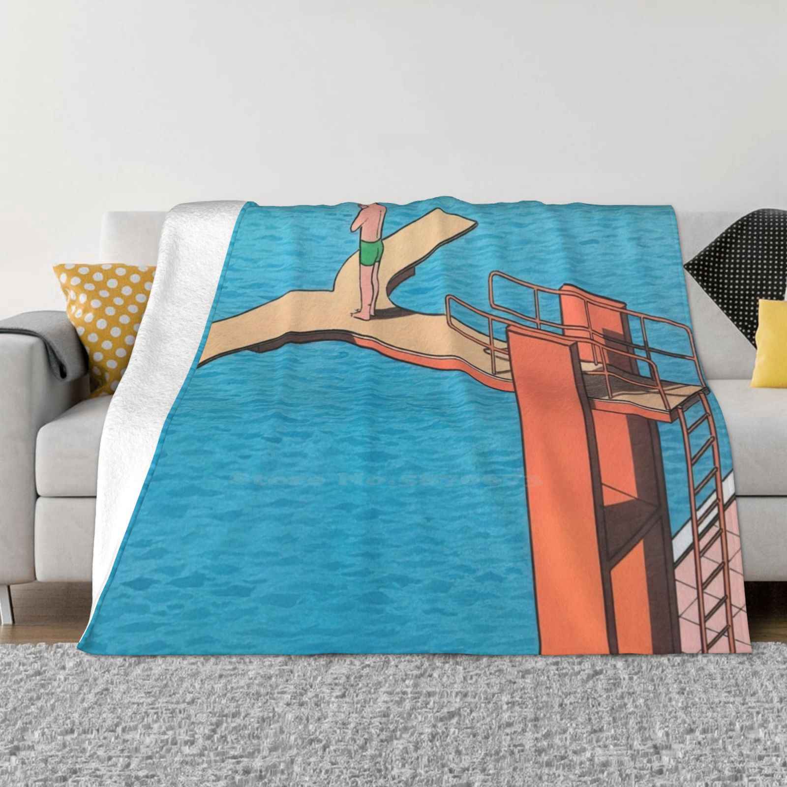 Гай Билло Модный Мягкий Теплый Фланелевый Плед Гай Билло Французский Иллюстратор Сюрреализм Концептуальное Искусство Минимализм Визуальный 30x40in