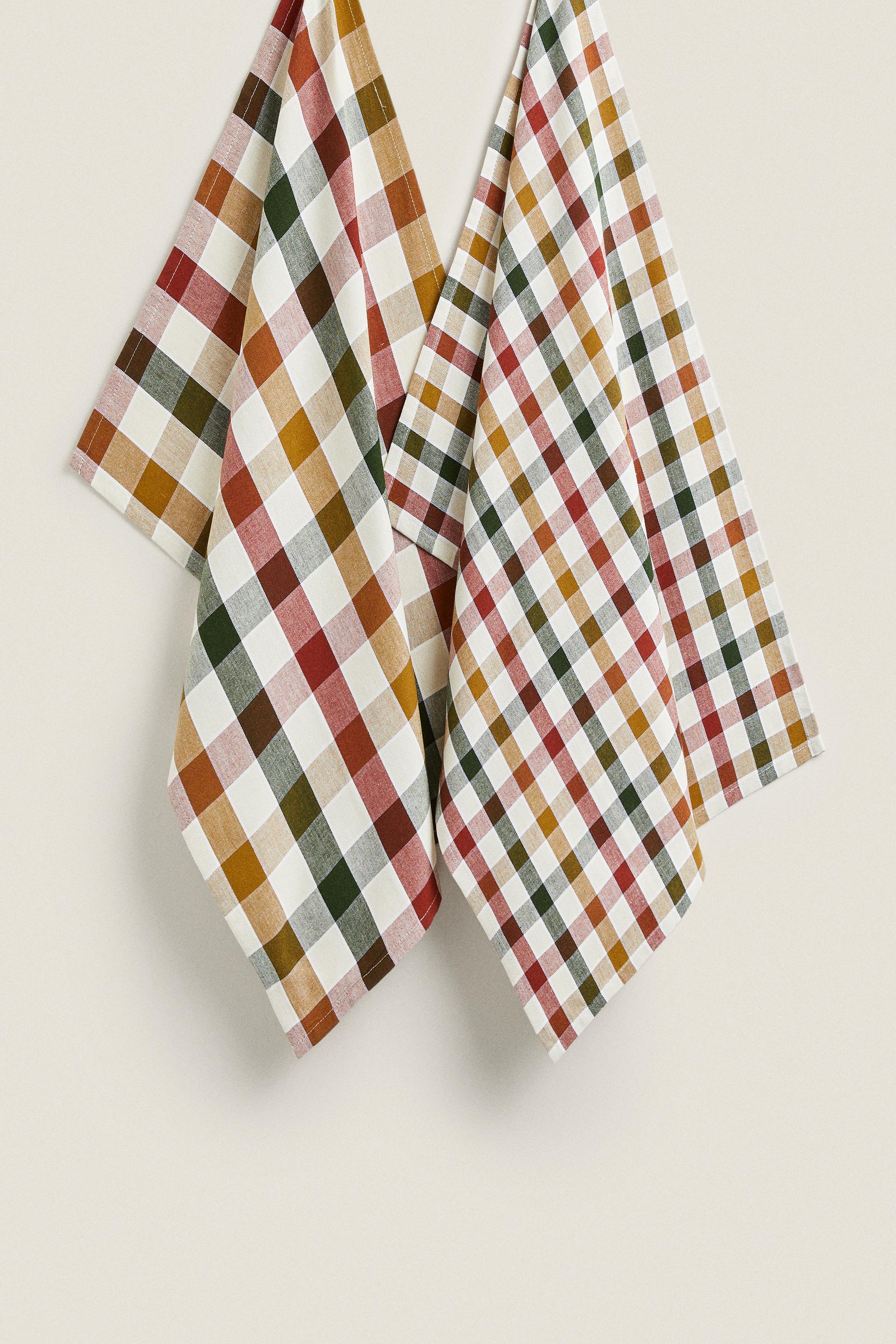 

ЦВЕТНЫЕ ЧАЙНЫЕ ПОЛОТЕНЦА В Клетку (УПАКОВКА ИЗ 2)