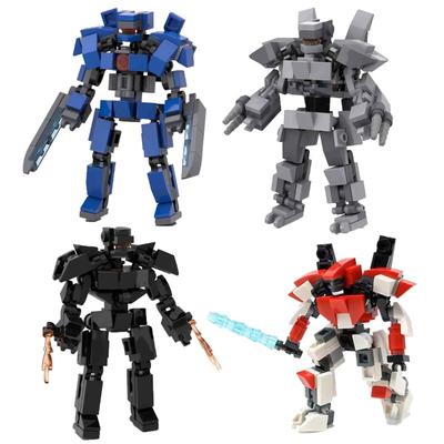 Pacific Titan Mecha Byggklossar MOC Minirobot Liten Mekanisk Stridspansar Monteringsmodell Pussel Barnleksak Födelsedagspresent