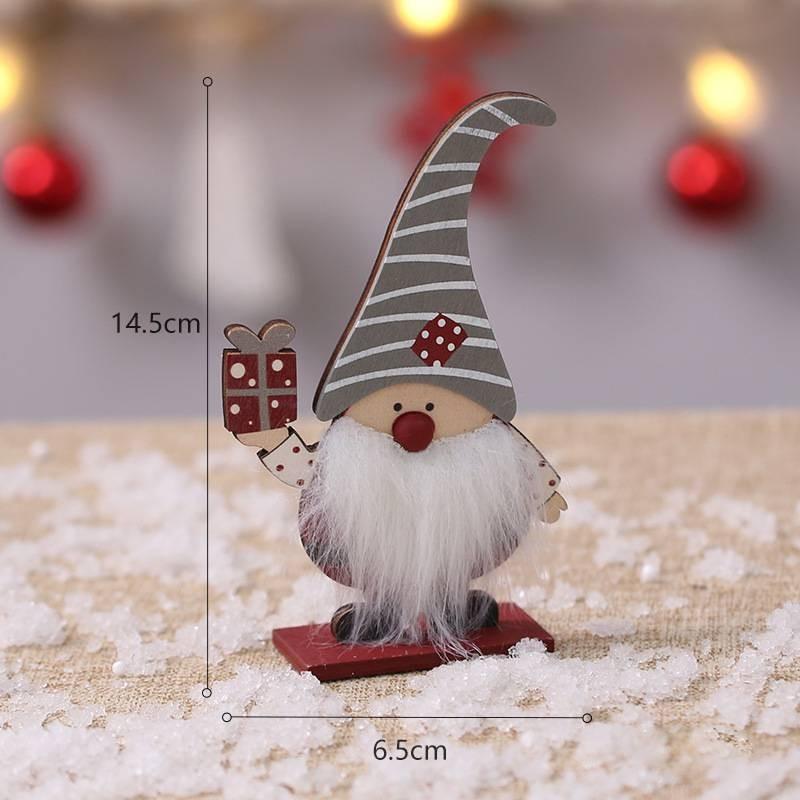 Wooden Christmas Decorations The Xmas Elderly Tabletop Decoration Home Gift