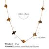 Colorful gravel boho style necklace bracelet irregular jewelry set for women