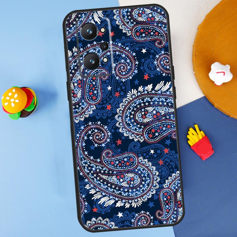 

Bandana Seamless Pattern For Realme 11 10 12 13 14 Pro Plus GT 5 6 6T GT7 Pro C61 C53 C51 C21Y C25S C55 C67 C75 Case Realme 10 Pro