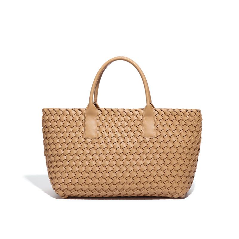 New women's handbag high-end sense large-capacity versatile child and mother bag commuting versatile simple hand-woven bag