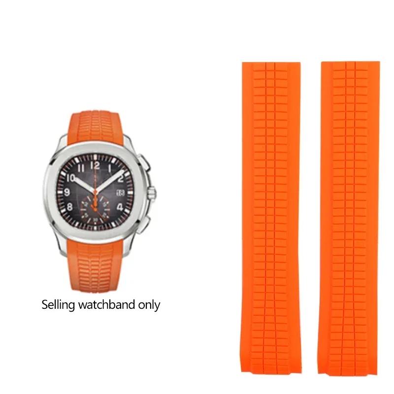Hochwertiges Weiches Gummi-Uhrenarmband Aquanaut Passend Für Patek Philippe Silikon 5164A 5167A 5168A Faltschließe Uhrenarmband 21mm
