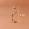 Collectible Brass Dragon Figurine Traditional Craft Tea Pet Ornament for Living Room Bookshelf Display Tabletop Decor