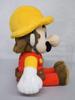 Sanei Boeki Super Mario Maker 2 Builder Mario (S) W13.5 X D11 X H24cm Plush Toy SMM01