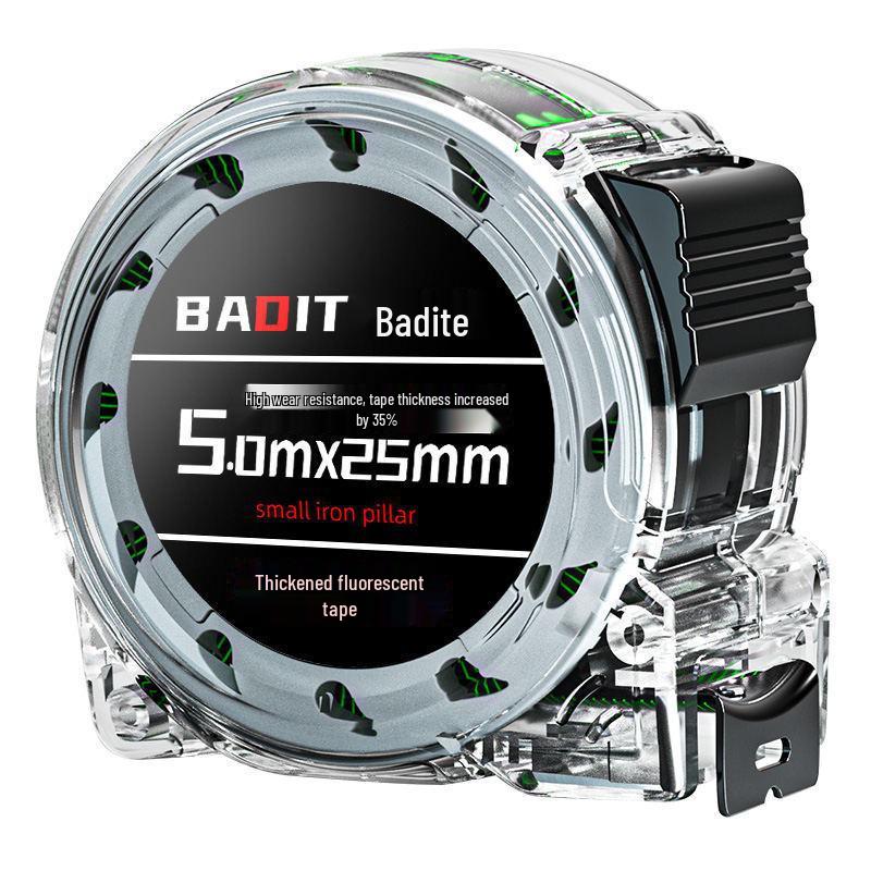 Self-Locking Fluorescent Steel Tape Measure: High Precision, Wear-Resistant, Extra Thick Ruler for Household and Height Measurement