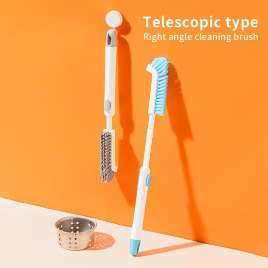

Ручная длинная ручка, растягивающаяся, сильная чистка, тонкая щетина, без мертвой зоны, щетка для мытья чашки с водой, бытовые вещи серый