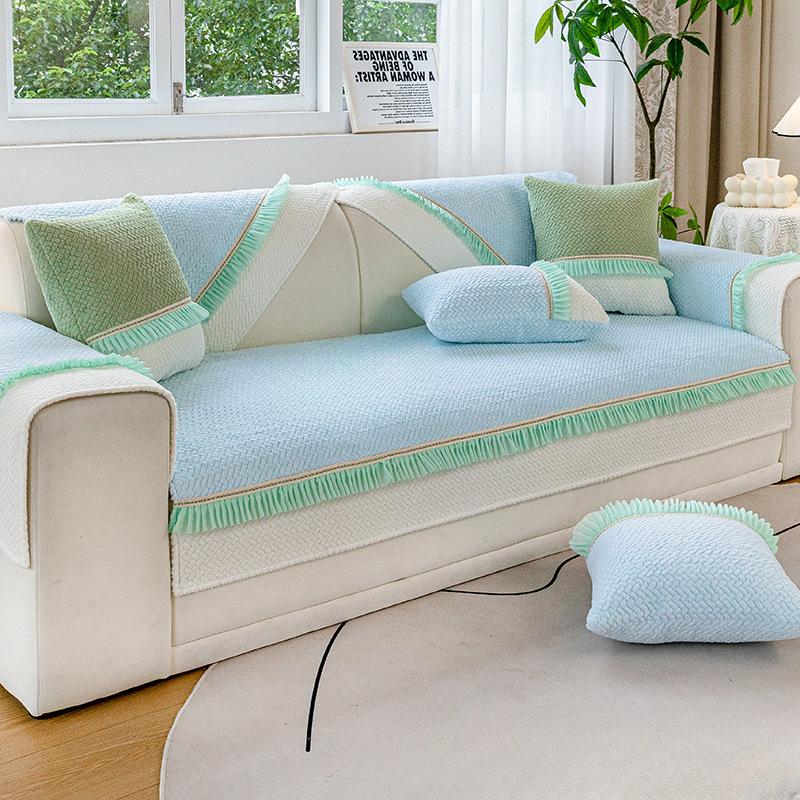 Sofa Cover Towel Anti-Scratching Winter Plush Cushion Cushion All-Inclusive Universal Sofa Cover Full Cover Blanket