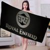 R-ROYALS E-ENFIELDS Logo Asciugamano da Spiaggia in Microfibra Assorbente Asciugatura Rapida Morbido Asciugamano per Yoga Nuoto Resort Alpinismo