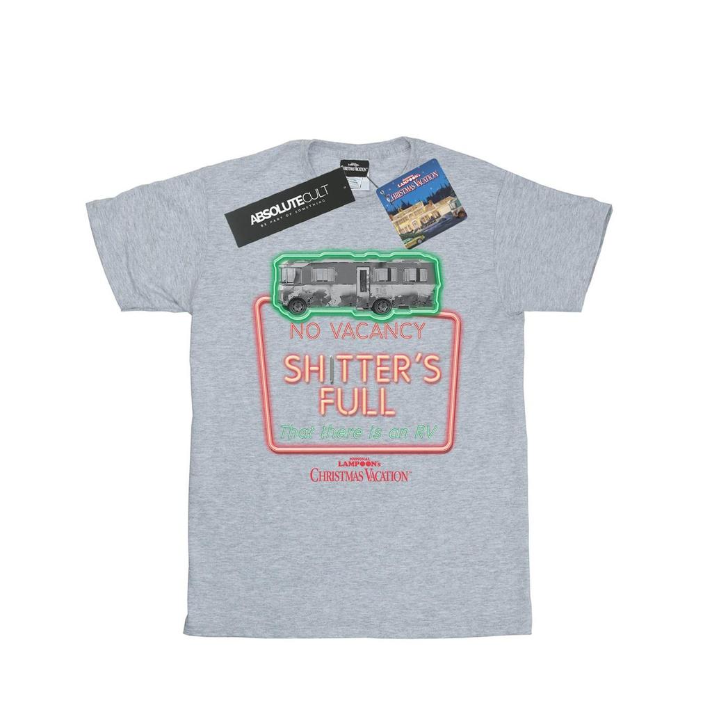 National Lampoon´s Christmas Vacation Mens Greyscale No Vacancy T-Shirt
