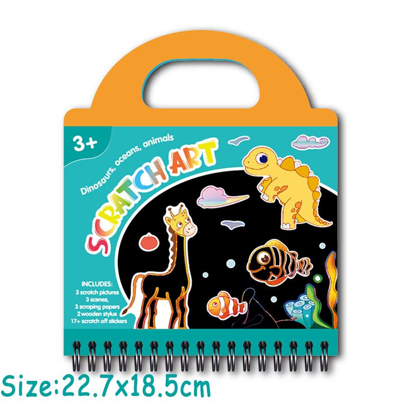 First-Class Kid High-Standard Scratch Top-Grade Art Top-Grade Play Collection Kit Superior-Grade Colouring Superior-Grade Book Self-Assembly