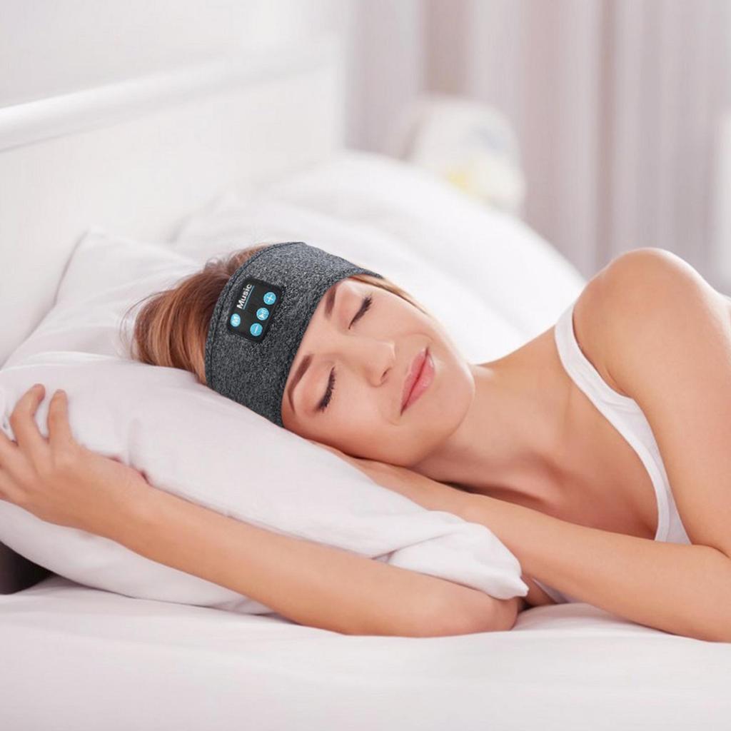 Cross-border Bluetooth Earphone Music Headband: Sweat-Absorbing, Detachable, Washable Sports Fitness Accessory.