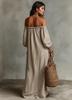 Elegant One-Shoulder Striped Summer Dress for Women